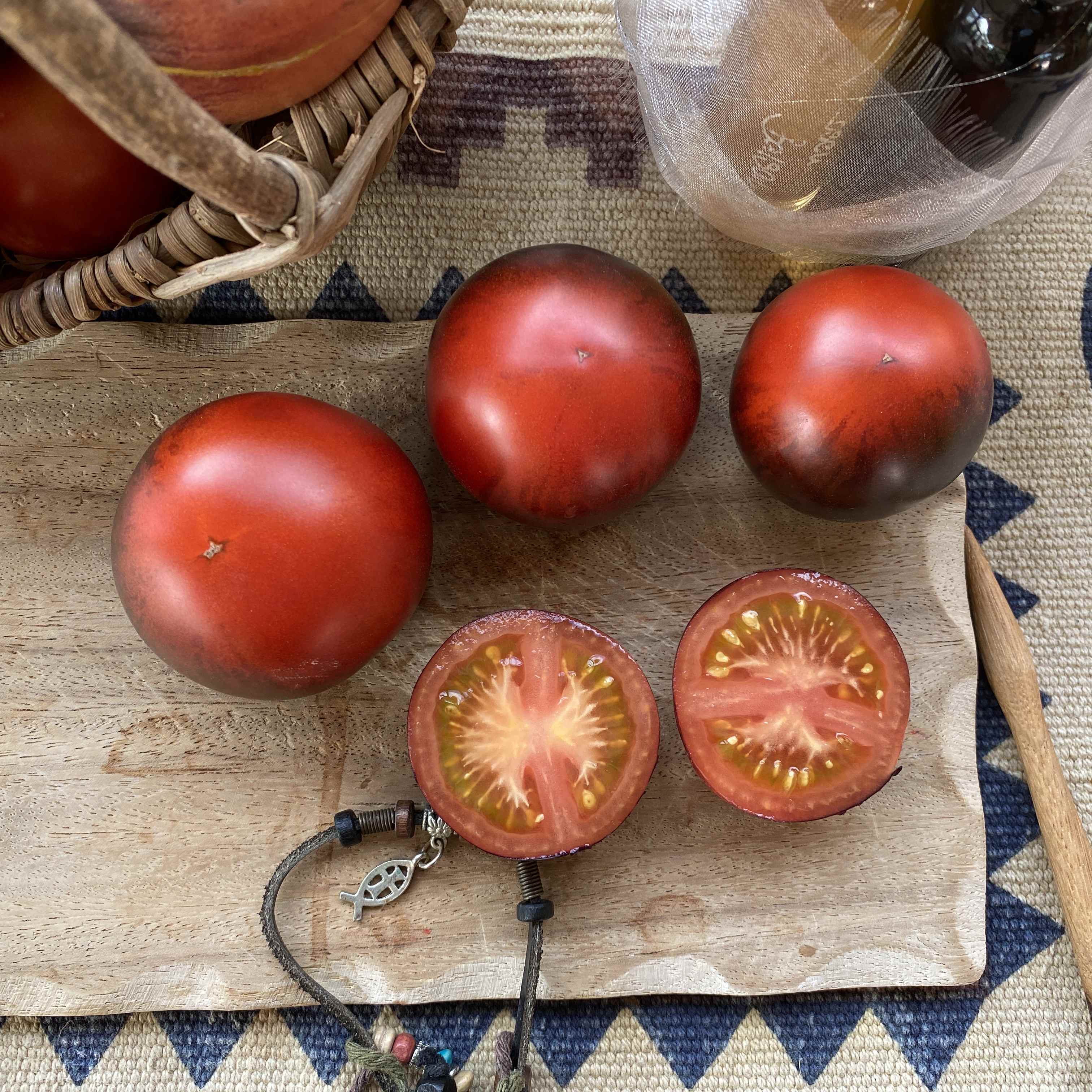 Saatgut / Samen von der Tomate Alki Blue Blood